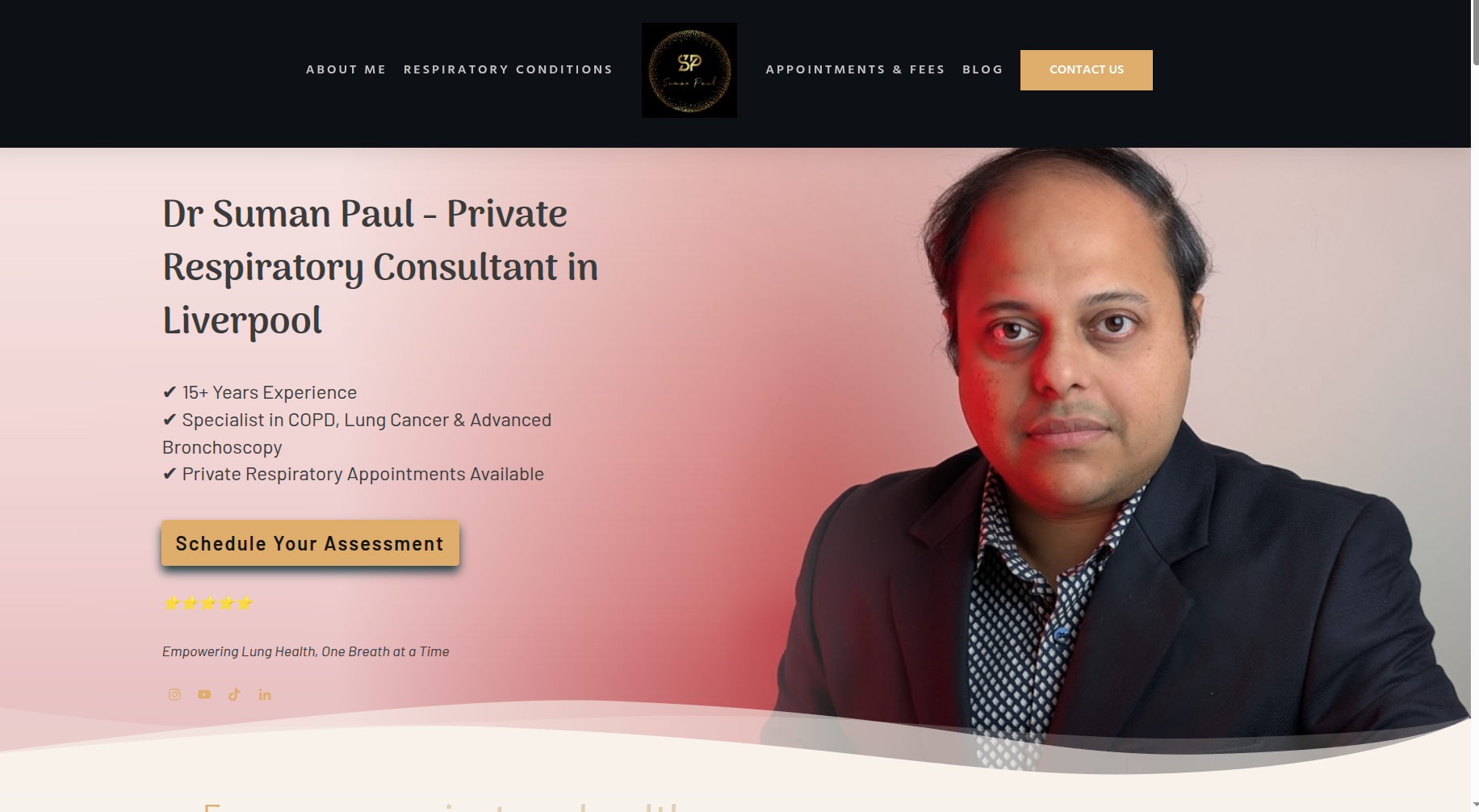 Dr Suman Paul website preview