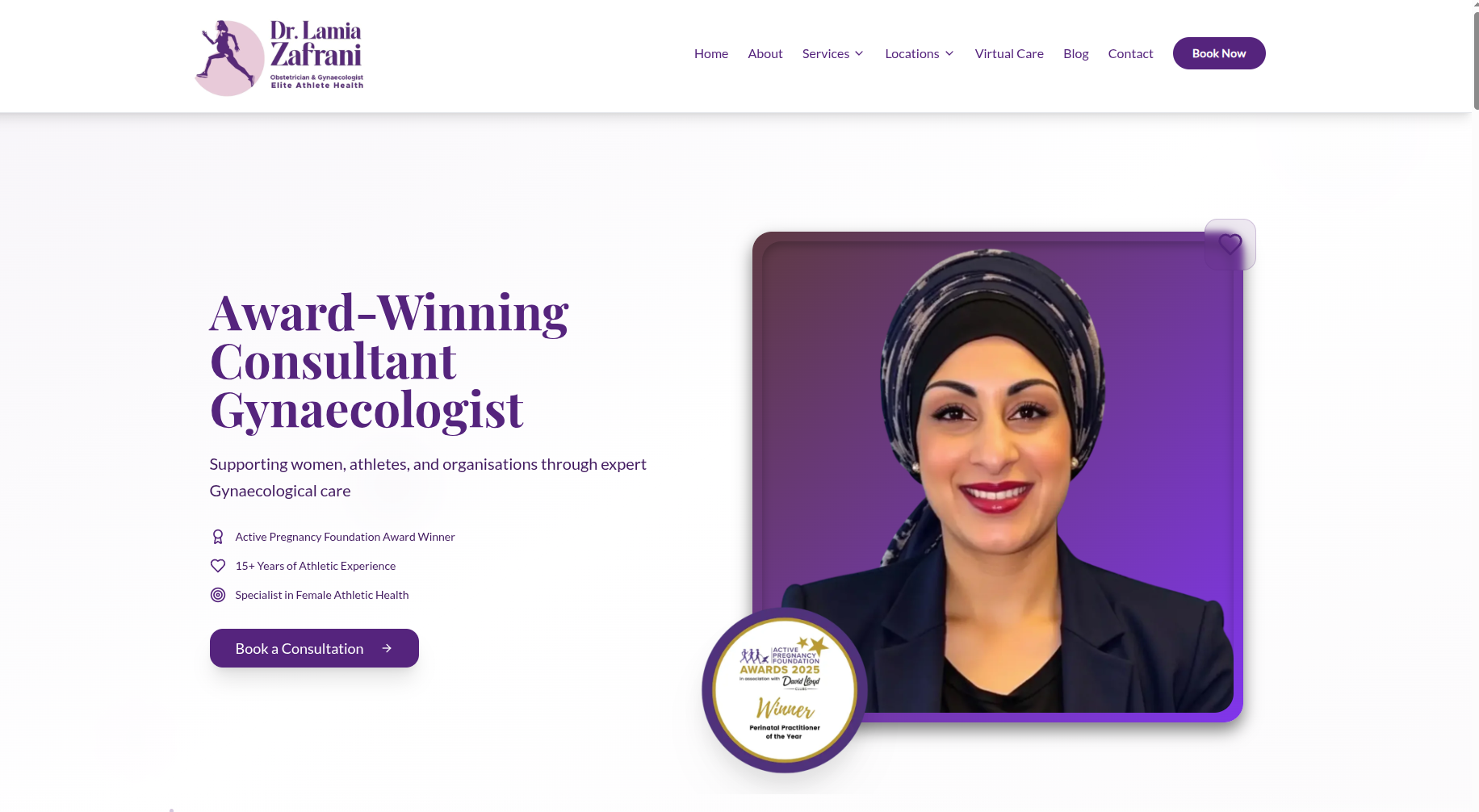 Dr Lamia Zafrani website preview